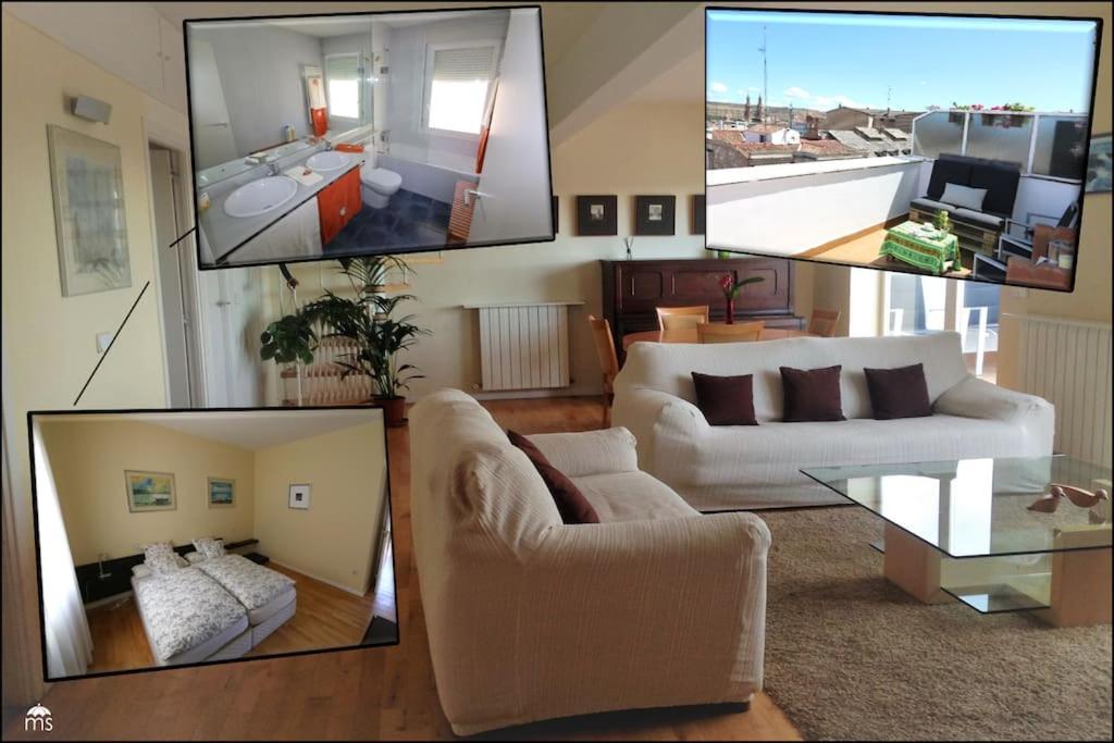 Atico Centro Logrono Vistas Y Garaje Apartment Ngoại thất bức ảnh